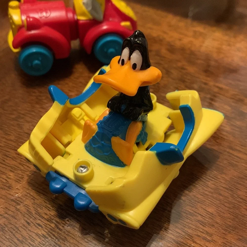 1992 Warner Bros Quack up Car Bugs Bunny Daffy vintage Toy Cars Looney Tunes WB